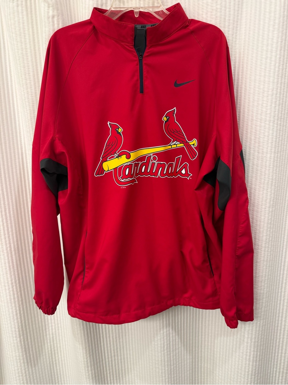 Nike Red St. Louis Cardinals Quarter-zip Pullover with Logo - Men’s XL